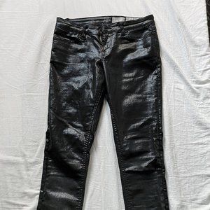 Allsaints Ashby Coated Skinny Jeans (28)